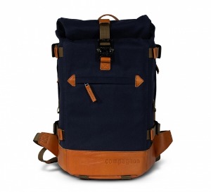 compagnon - the little backpack (Blue/Light Brown)